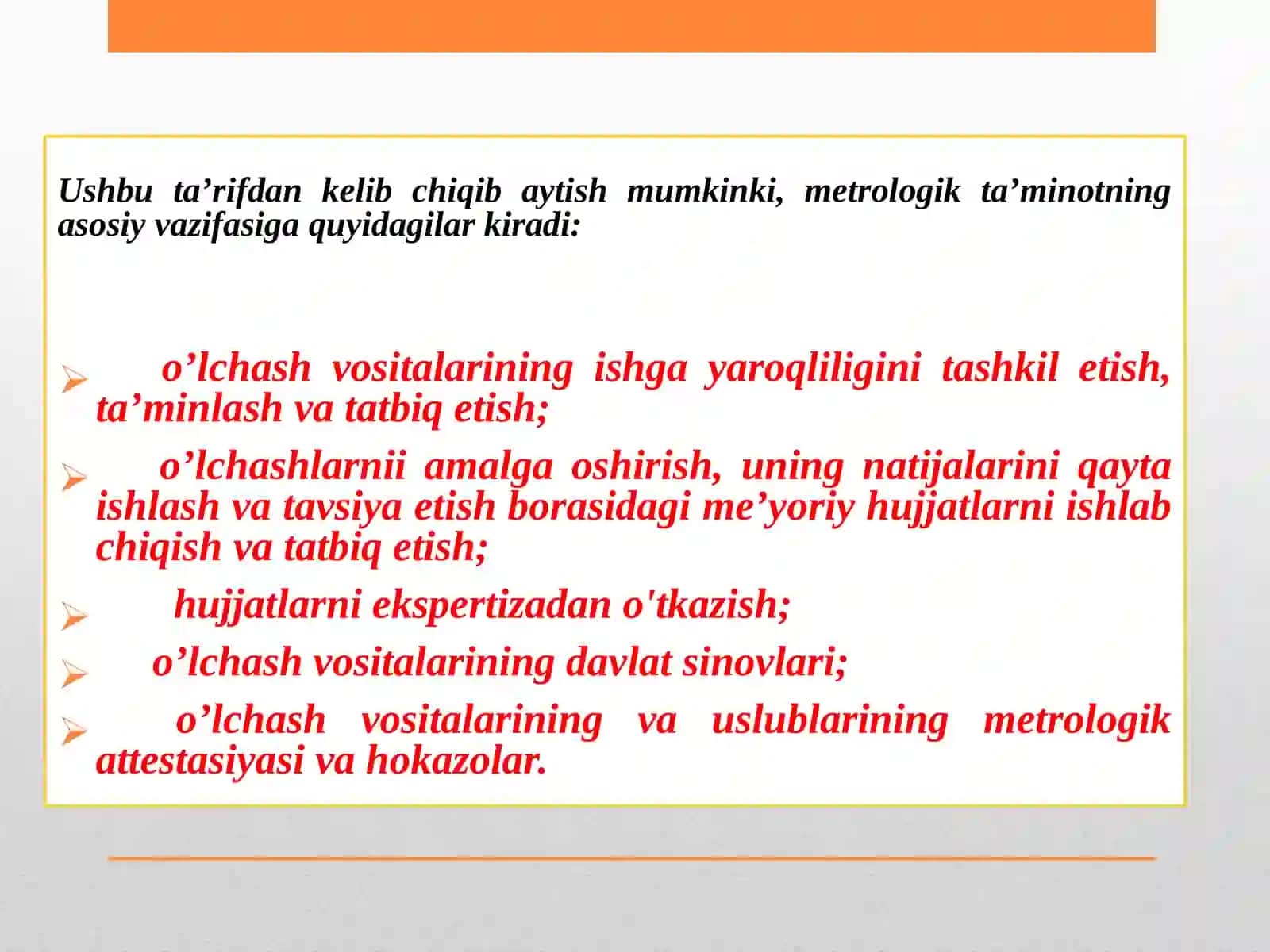 METROLOGIK XIZМAT VA METROLOGIK TA’MINOT 3