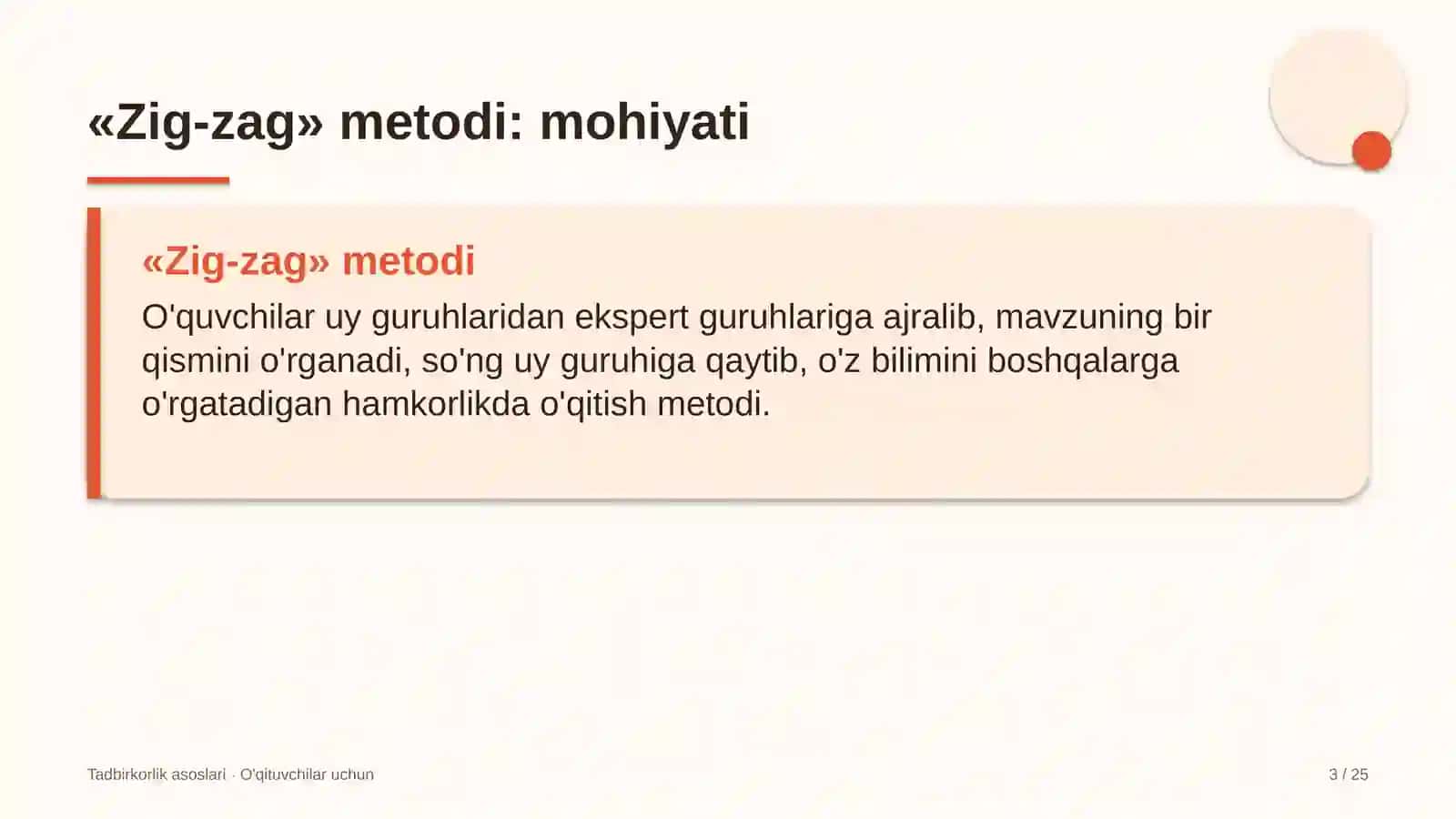 tadbirkorlik asoslari darslarida zig zag metodidan foydalanish 1130 3