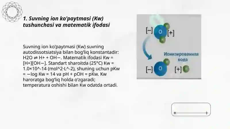 Suvning ion kopaytmasi 3