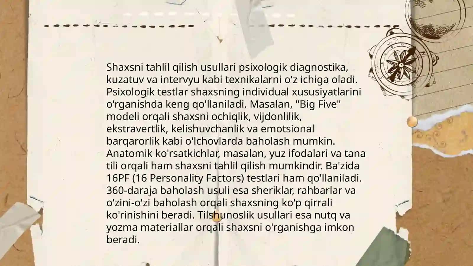 Psixalogiyada shaxsni õrganishlar nazaryasi Jamshidova Sevinchbonu 3