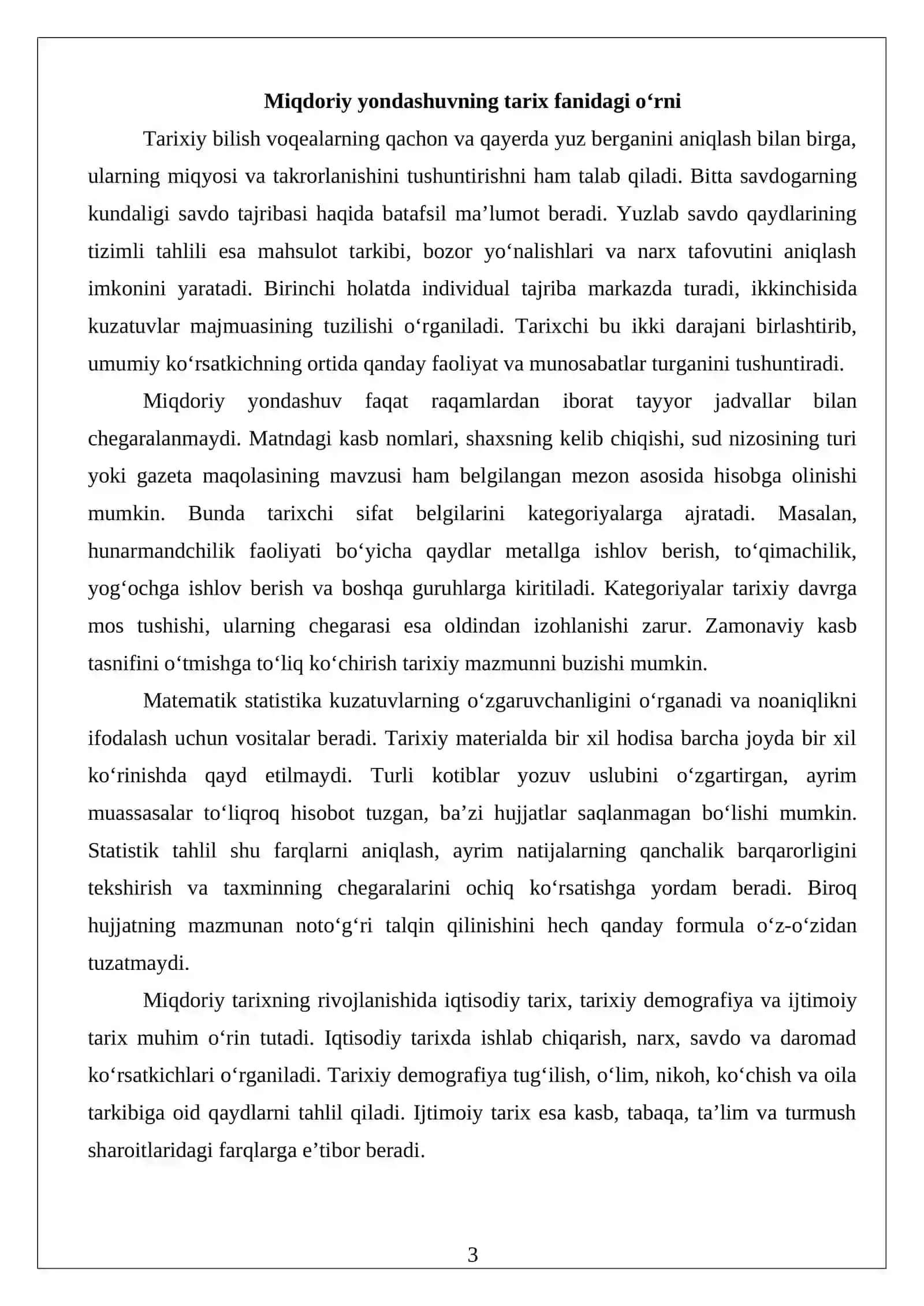 Tarixiy tadqiqotda matematik-statistik tahlil usullari 3