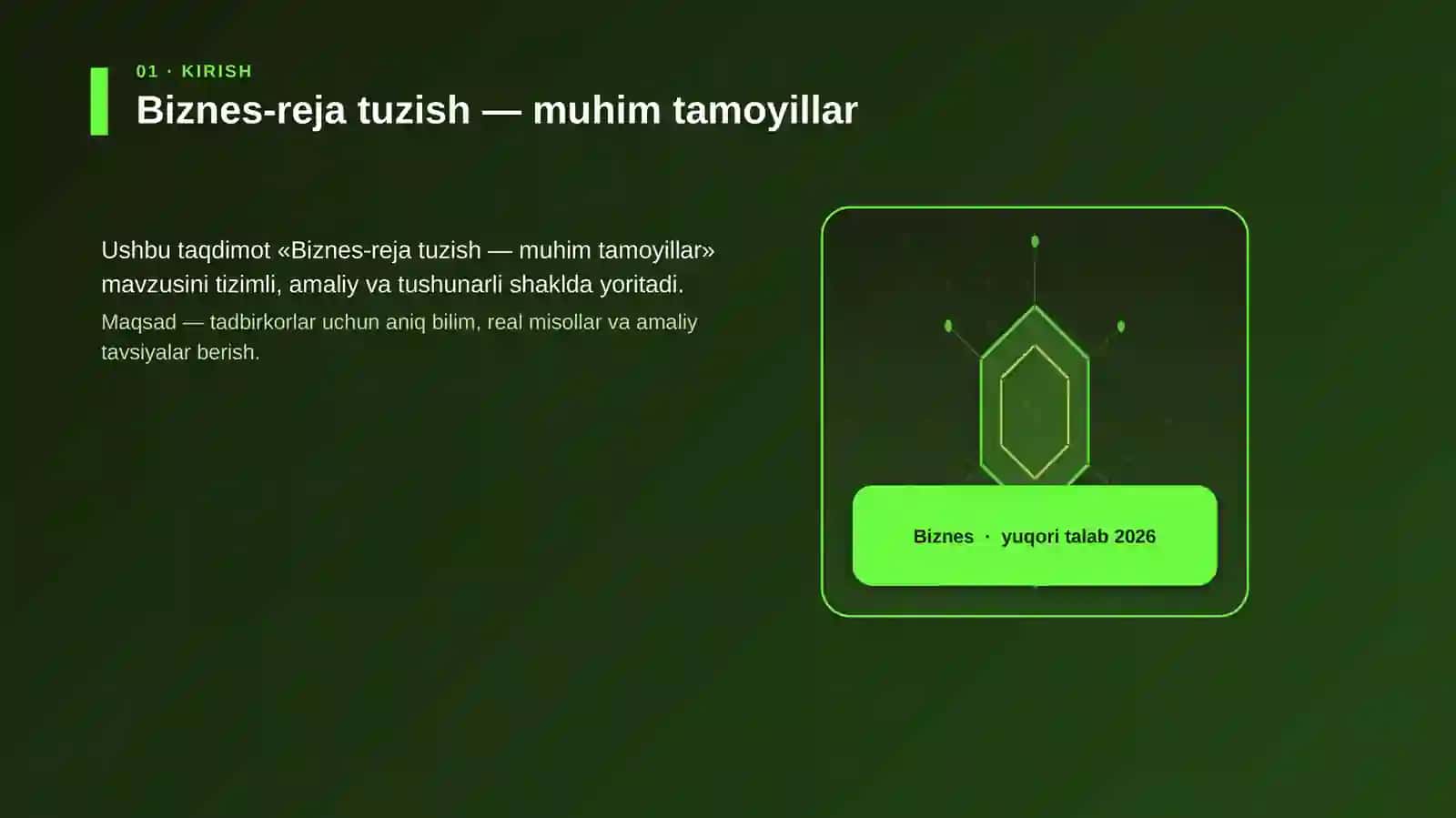 Biznes-reja tuzish — muhim tamoyillar 3