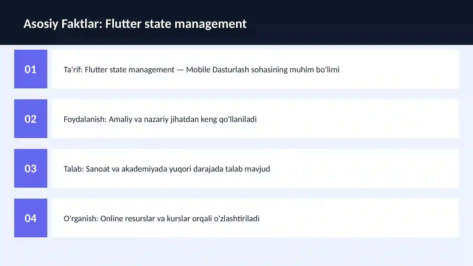Flutter state management 3