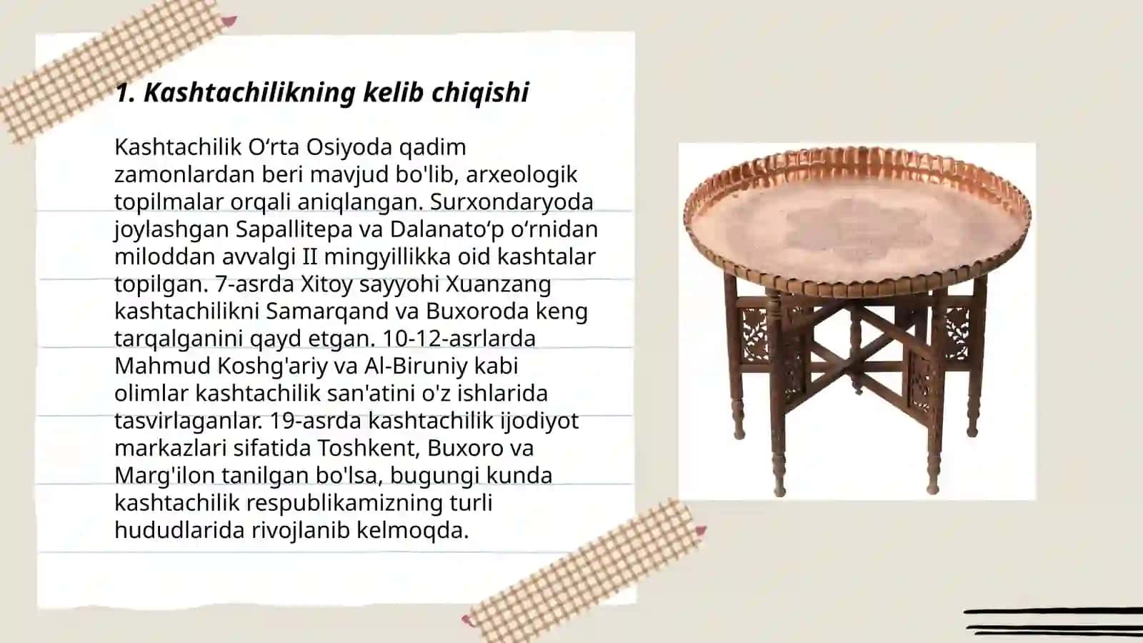 Kashtachilik tarixi prezintatsiyasi 3