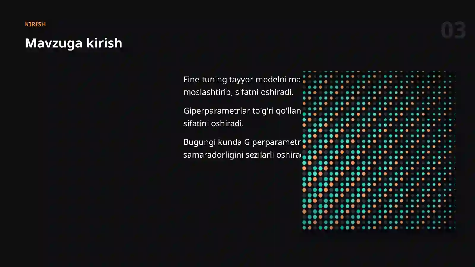 MODELLARNI SOZLASH (FINE-TUNING) 3
