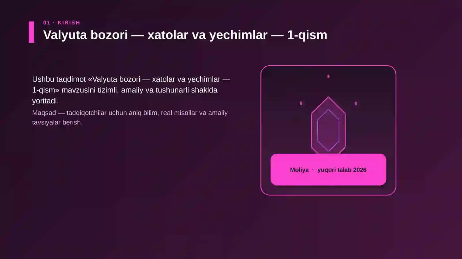 Valyuta bozori — xatolar va yechimlar — 1-qism 3