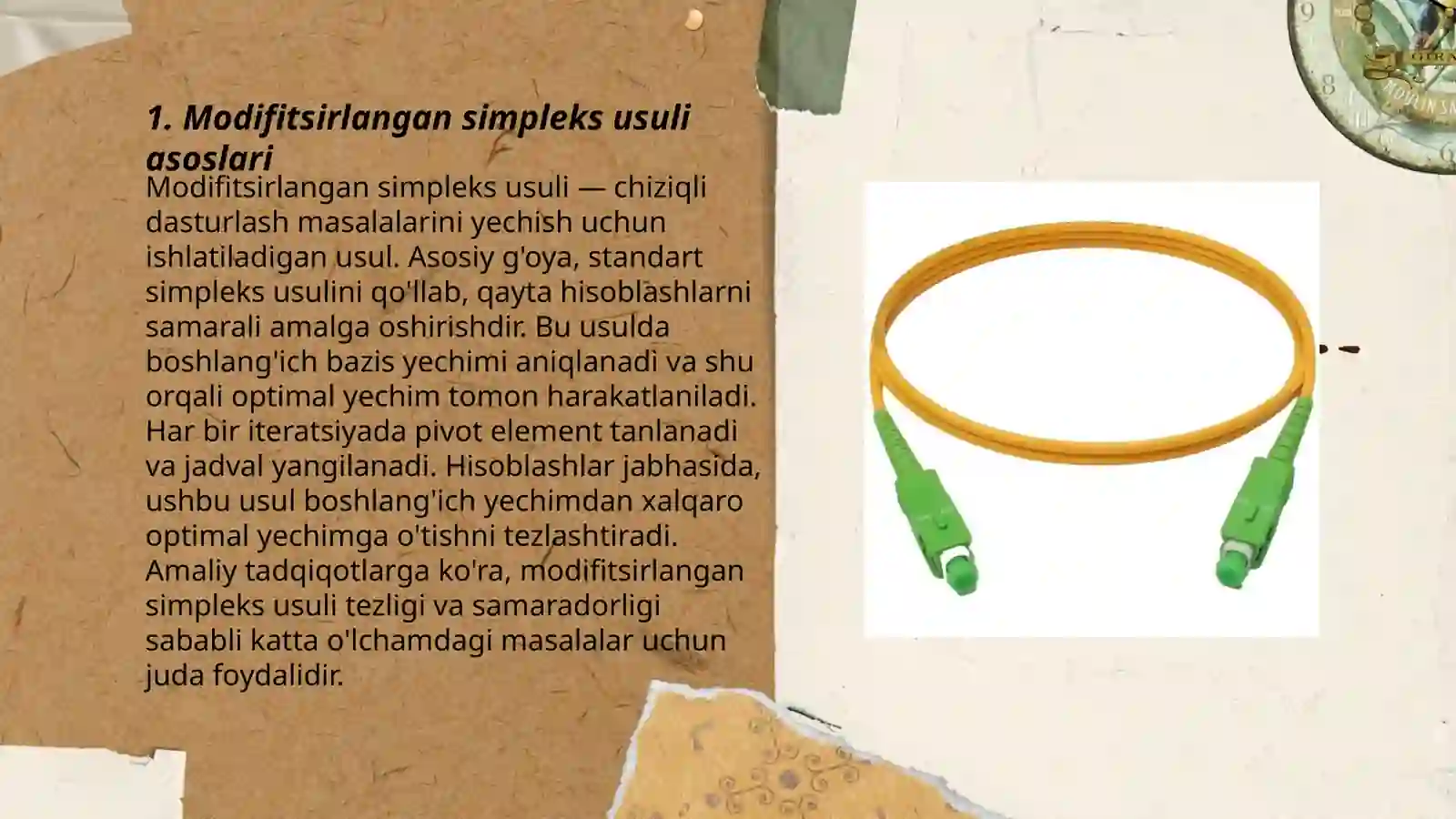 Modifitsirlangan simpleks usuli 3