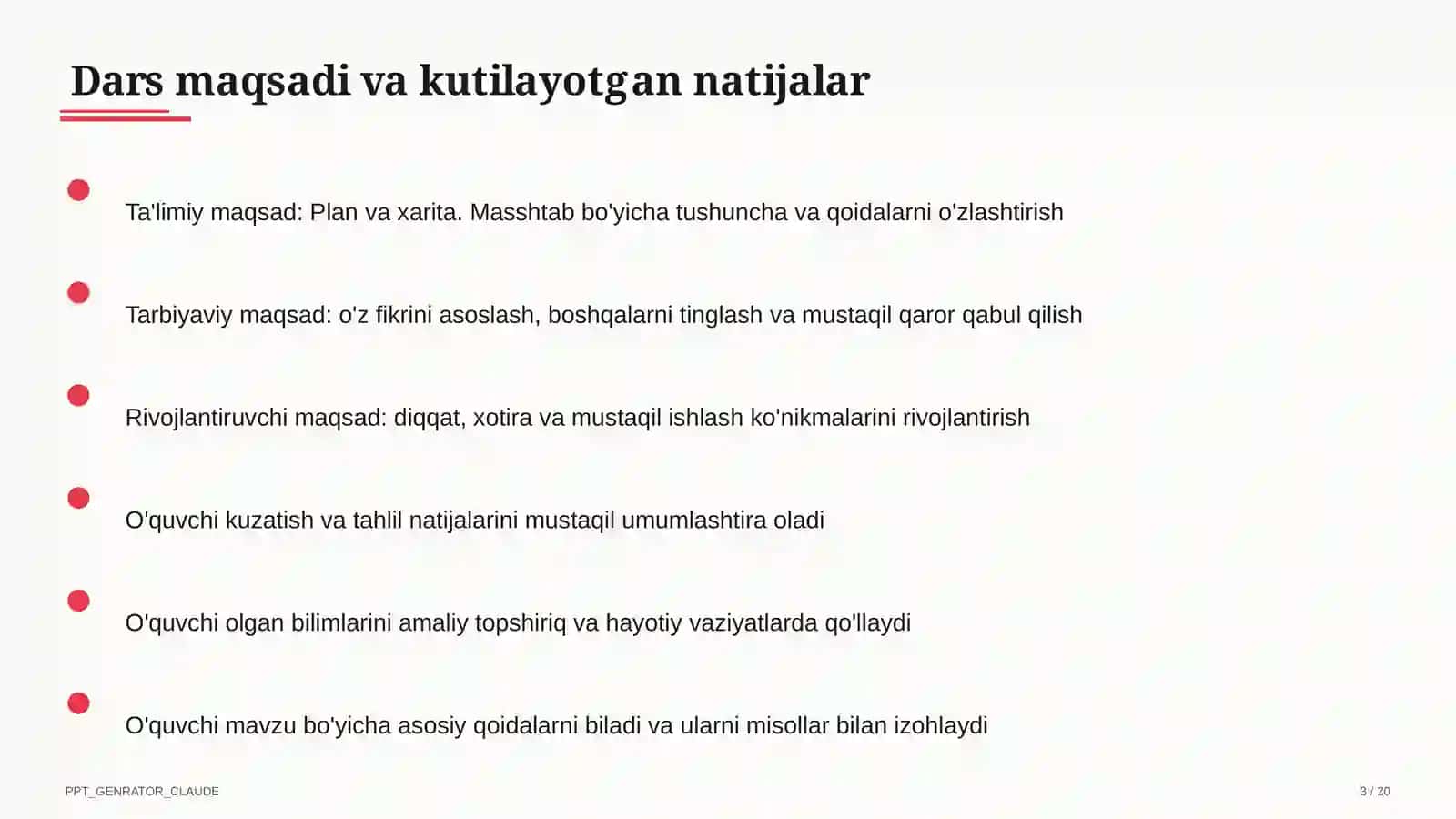 Plan va xarita. Masshtab (5-sinf) 3