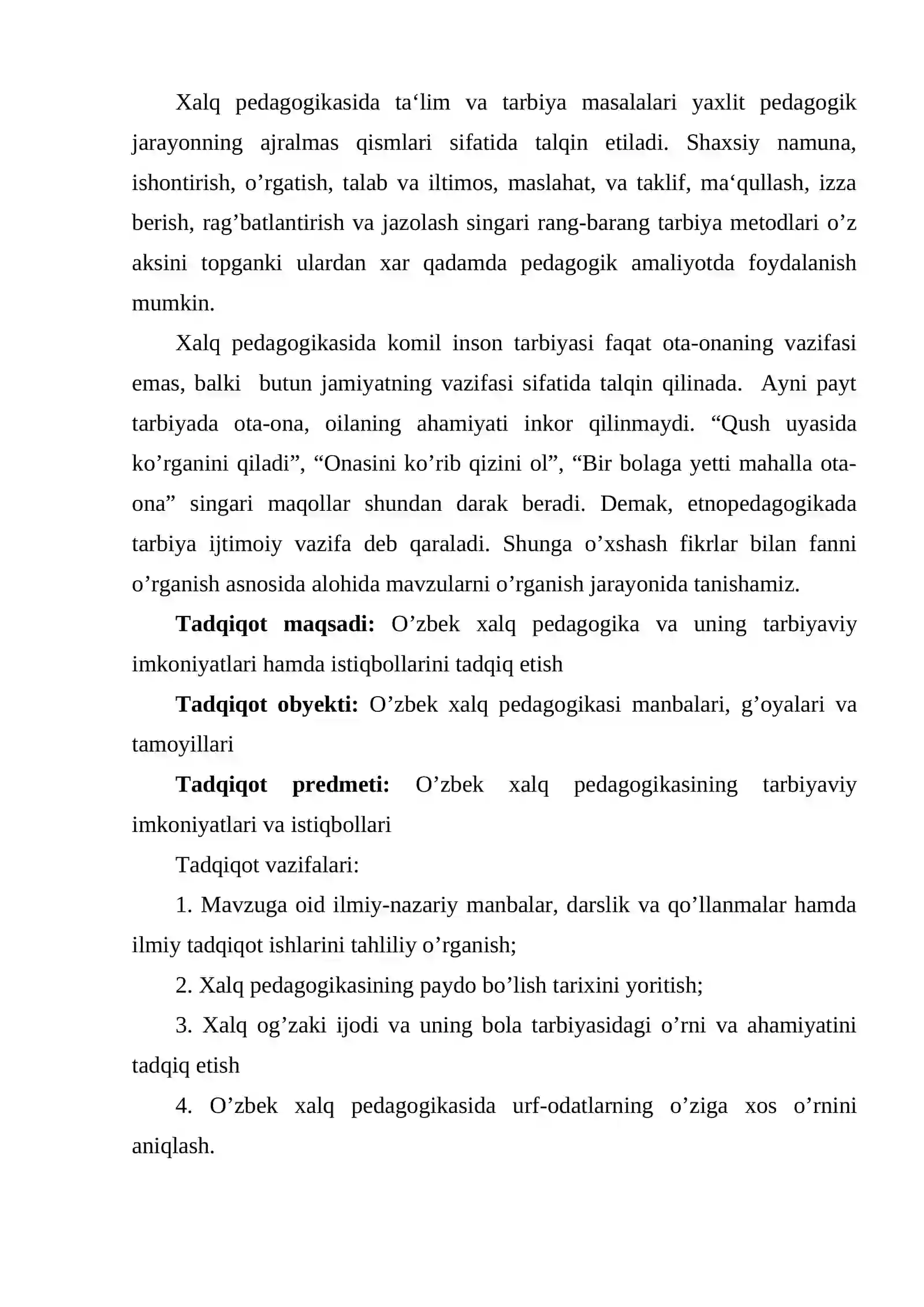 O’zbek xalq pedagogikasining imkoniyatlari va istiqbollari 3
