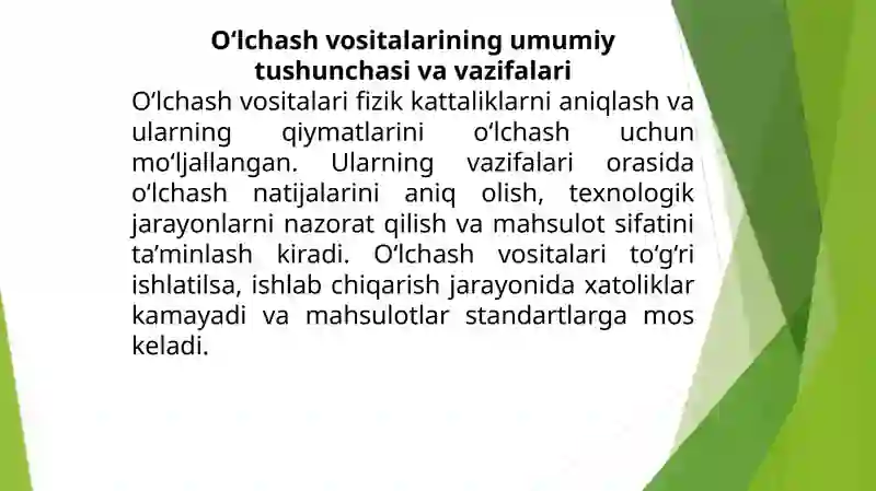 O‘lchash vositalari 3