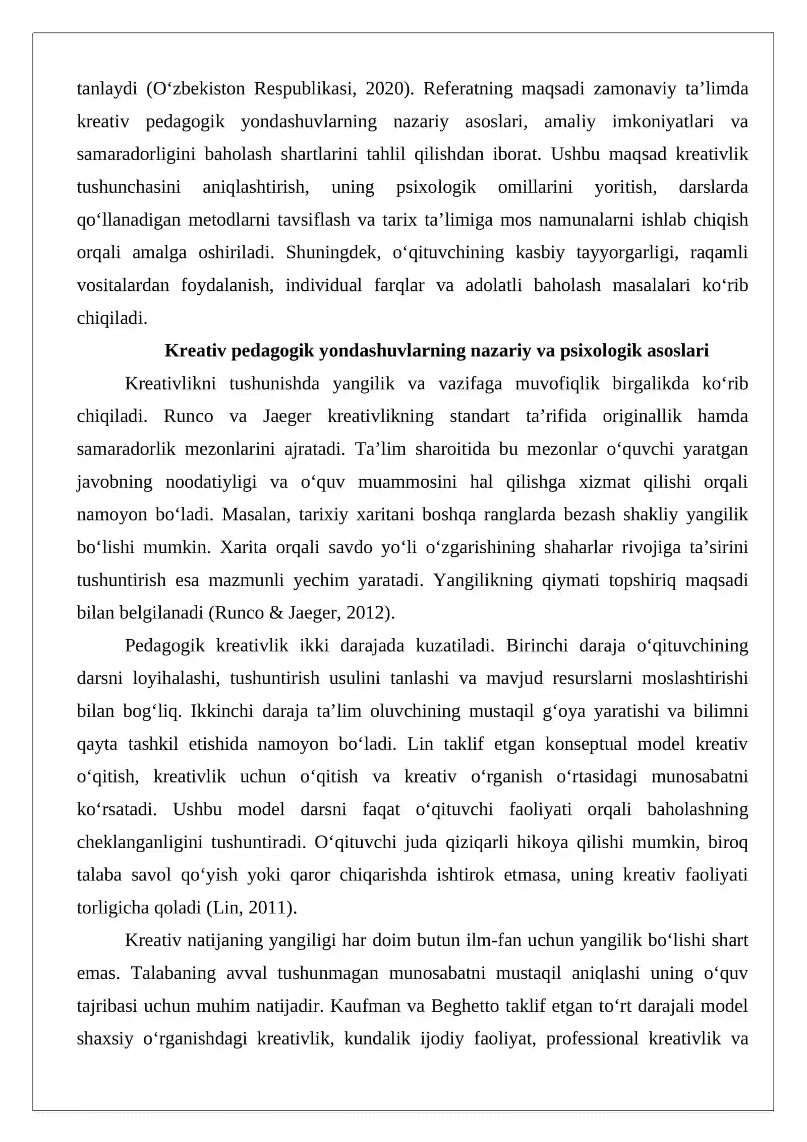 Zamonaviy ta’limda kreativ pedagogik yondashuvlarning ahamiyati 3
