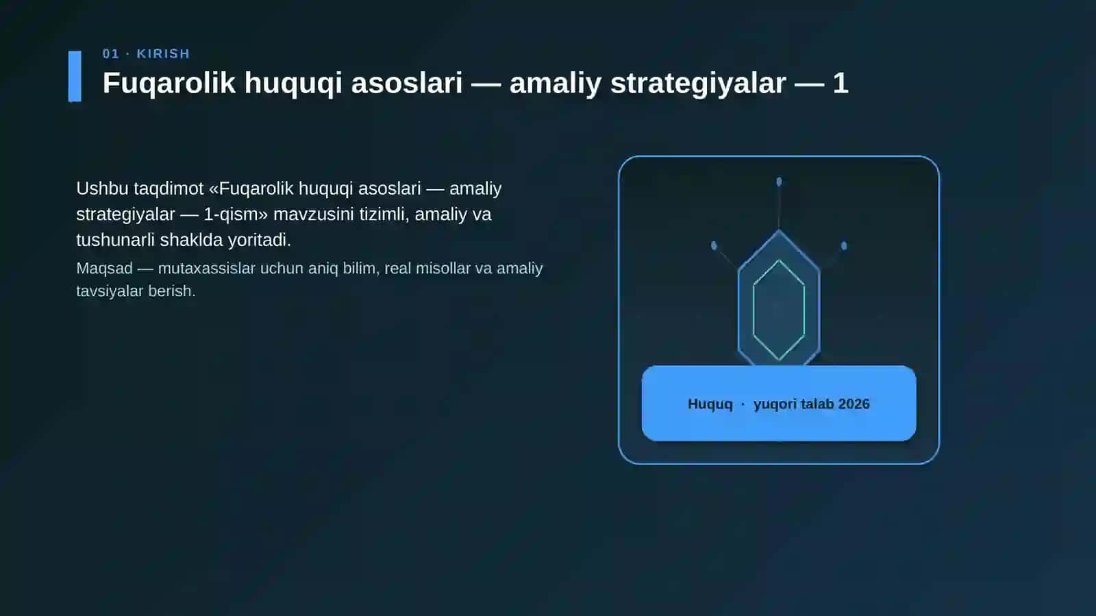 Fuqarolik huquqi asoslari — amaliy strategiyalar — 1-qism 3