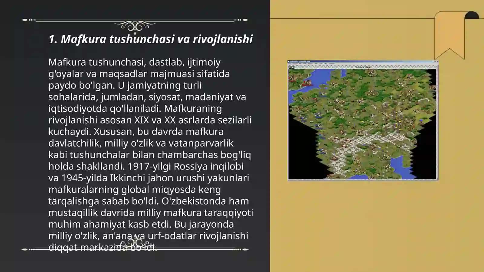 Mafkura va sivilizatsiya, ular o'rtasidagi tarixiy aloqadorlik 3