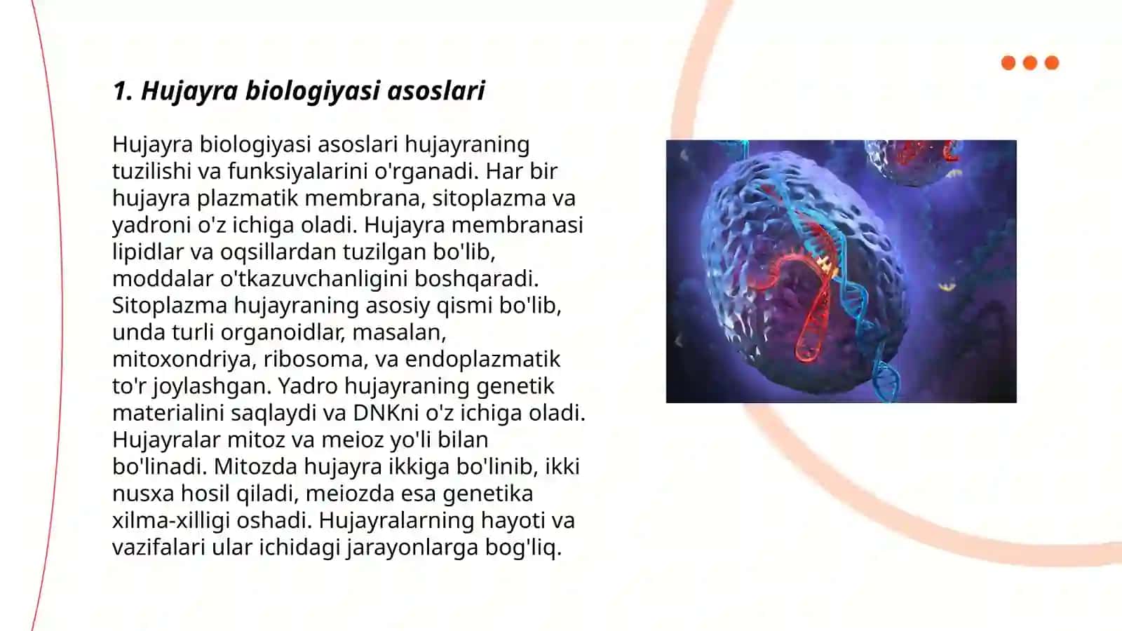 Hujayra biologiyasi, gen terapiyasi asoslari 3