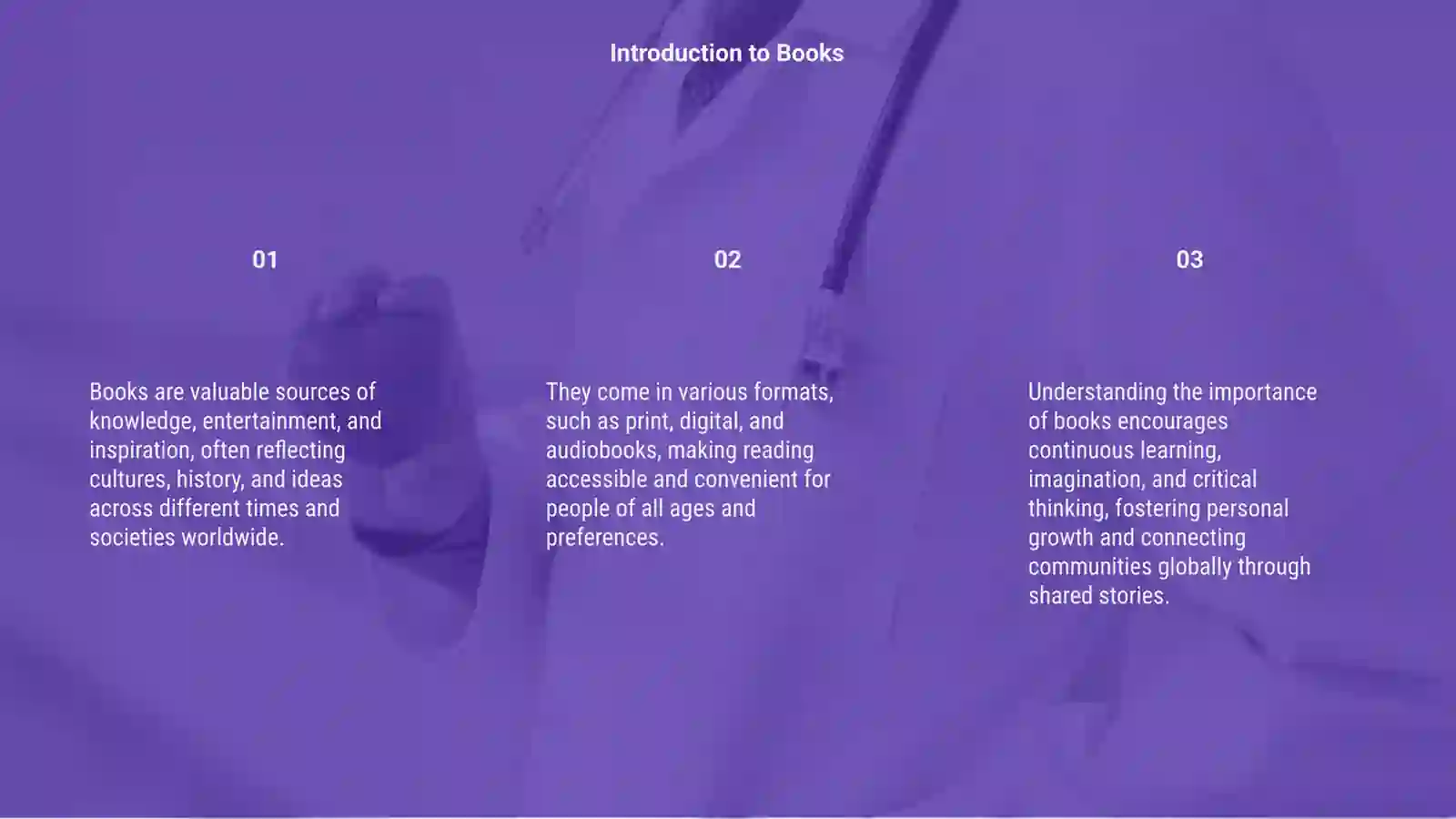 Introduction to Books 3