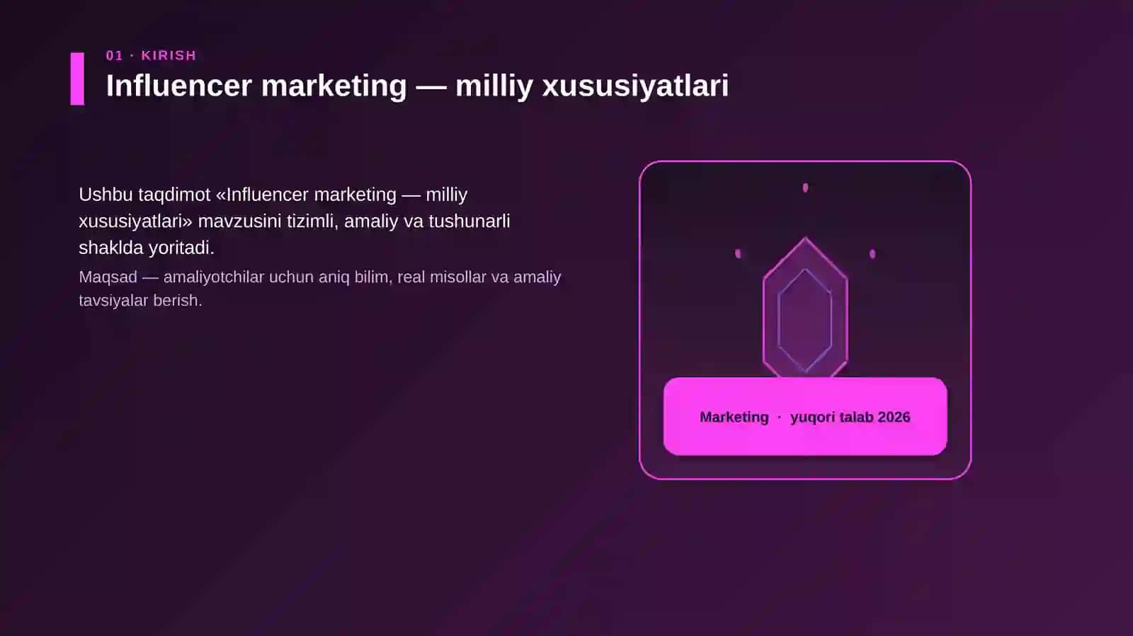 Influencer marketing — milliy xususiyatlari 3