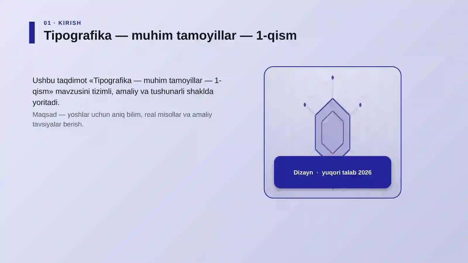 Tipografika — muhim tamoyillar — 1-qism 3