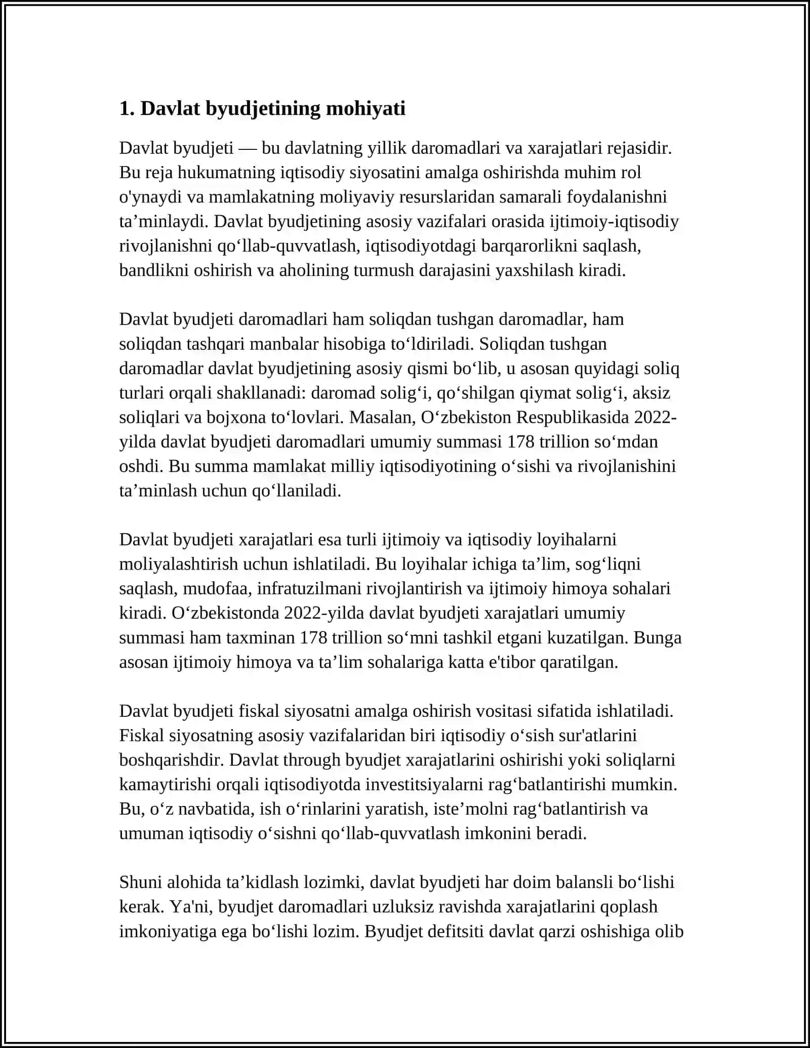 Davlat Byudjeti Tushunchasi va Tizimu 3