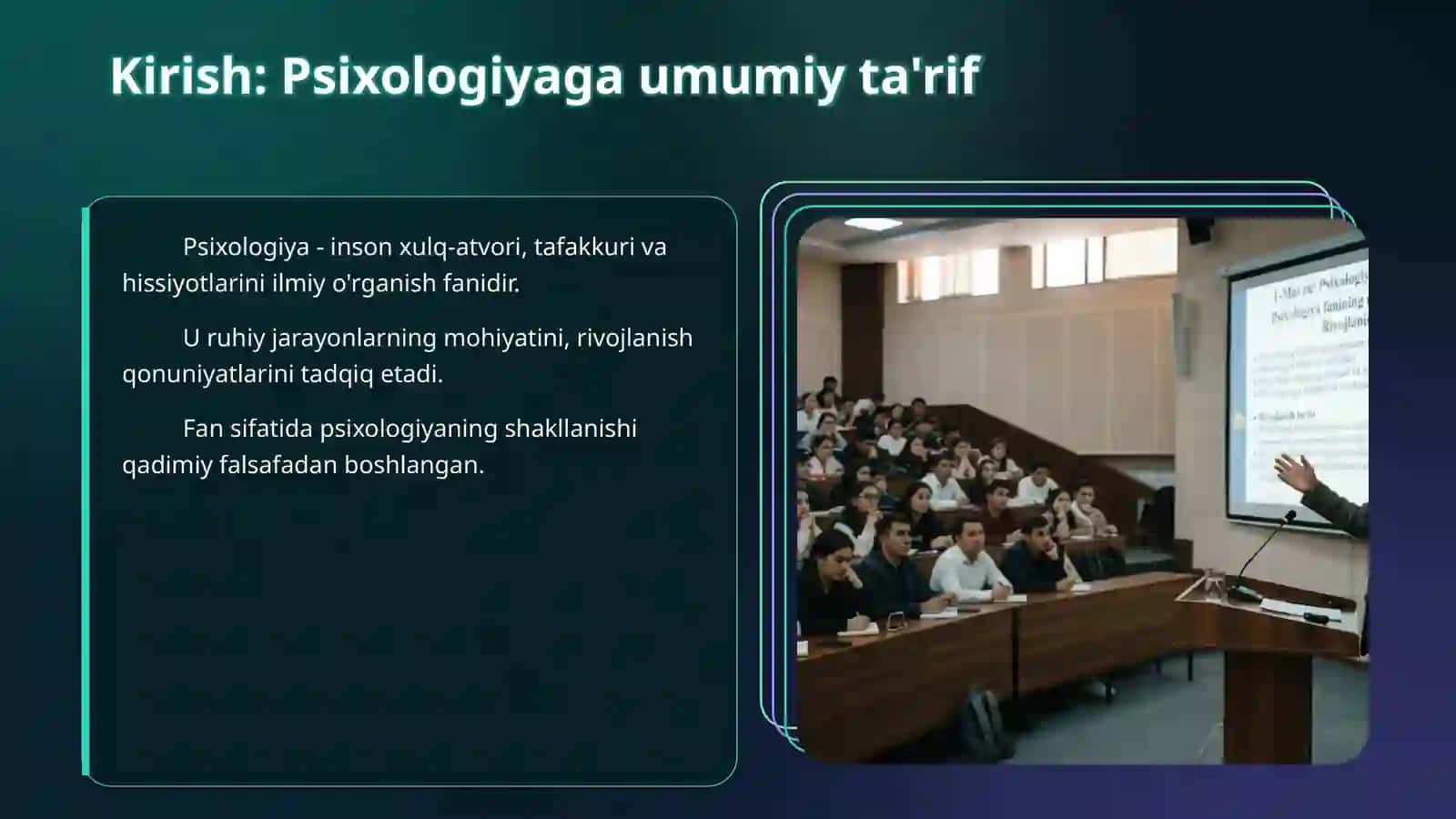 Psixologiya fanining  maqsad va vazifalari  hamda  uning rivojlanish tarixi 3