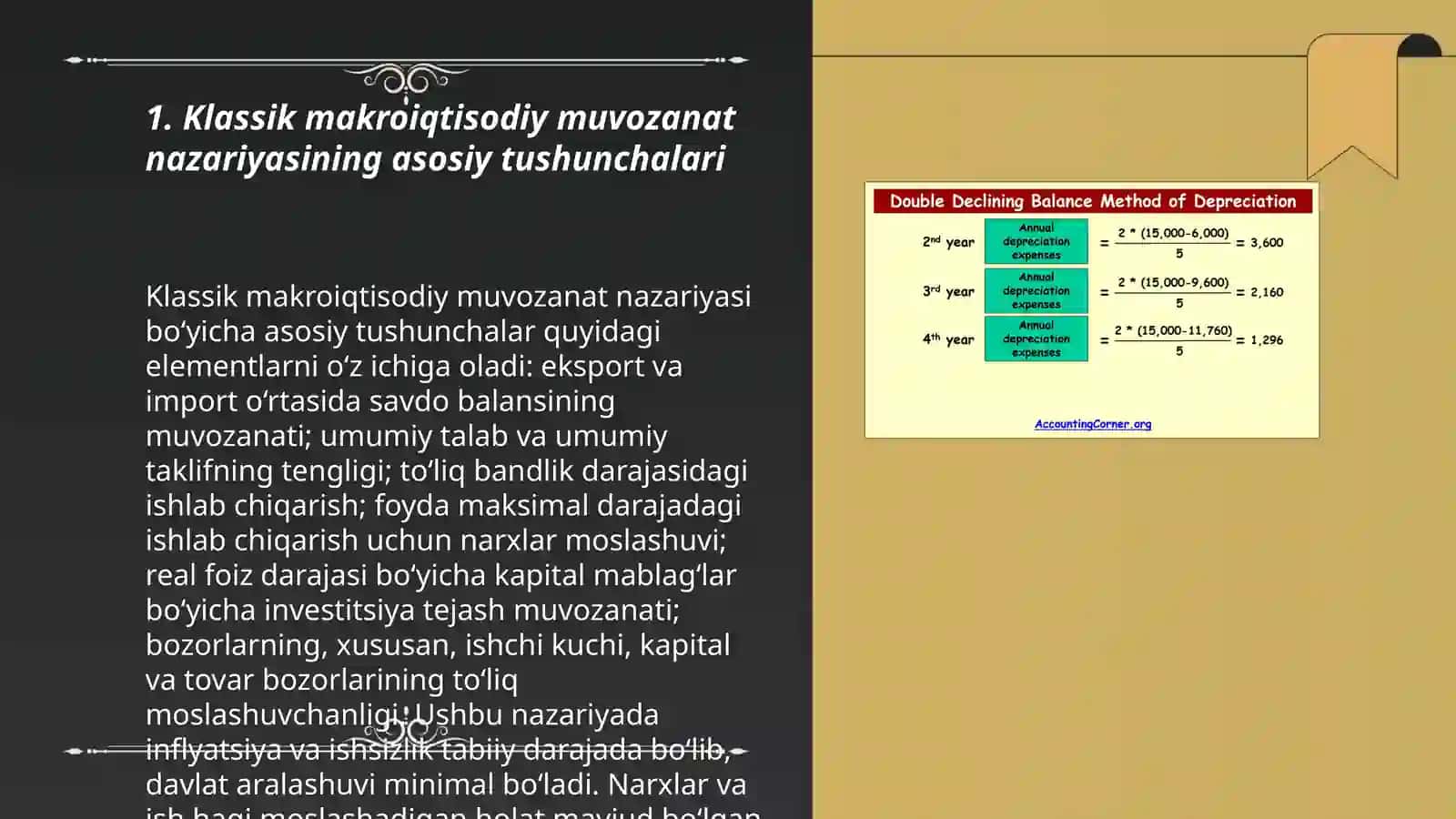 Klassik makroiqtisodiy muvozanatning nazariyasi 3