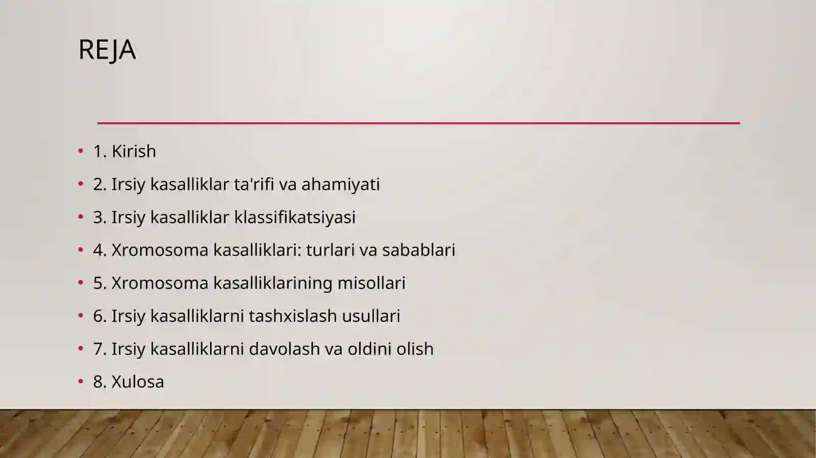 Tibbiy Biologiya va Genetika fanidagi taqdimot 3
