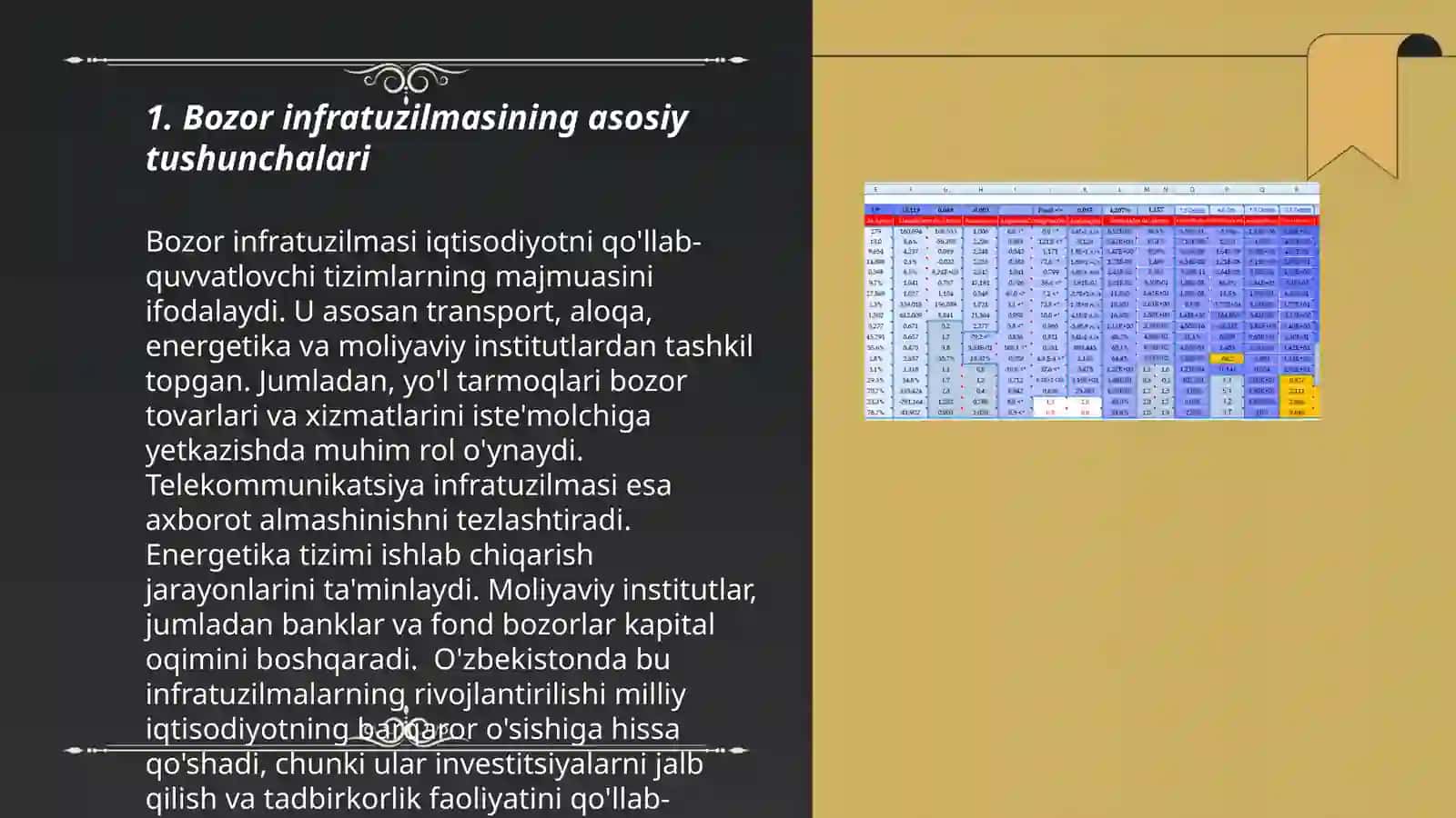 Bozor infratuzilmasi va uning unsurlari.Bozor iqtisodiyotiga oʻtish yoʻllari 3