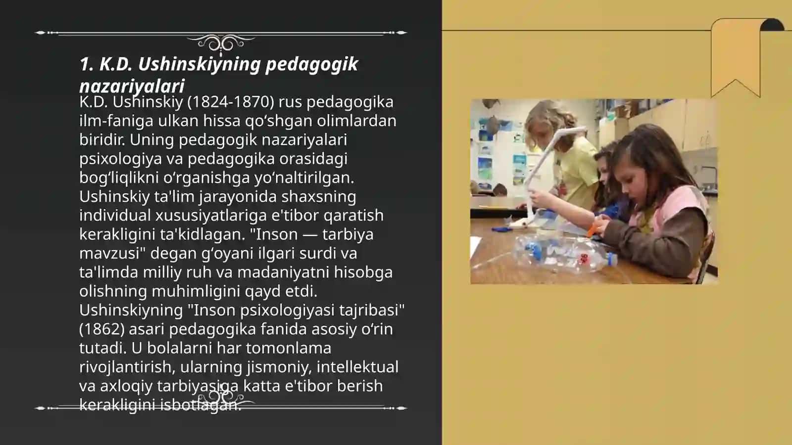 Rus pedagog olimlarining g'oyalari 3