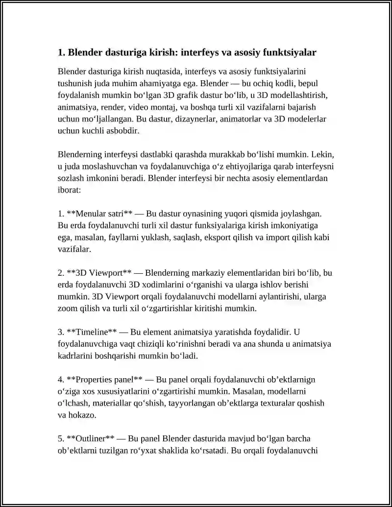Blender Dasturi 3