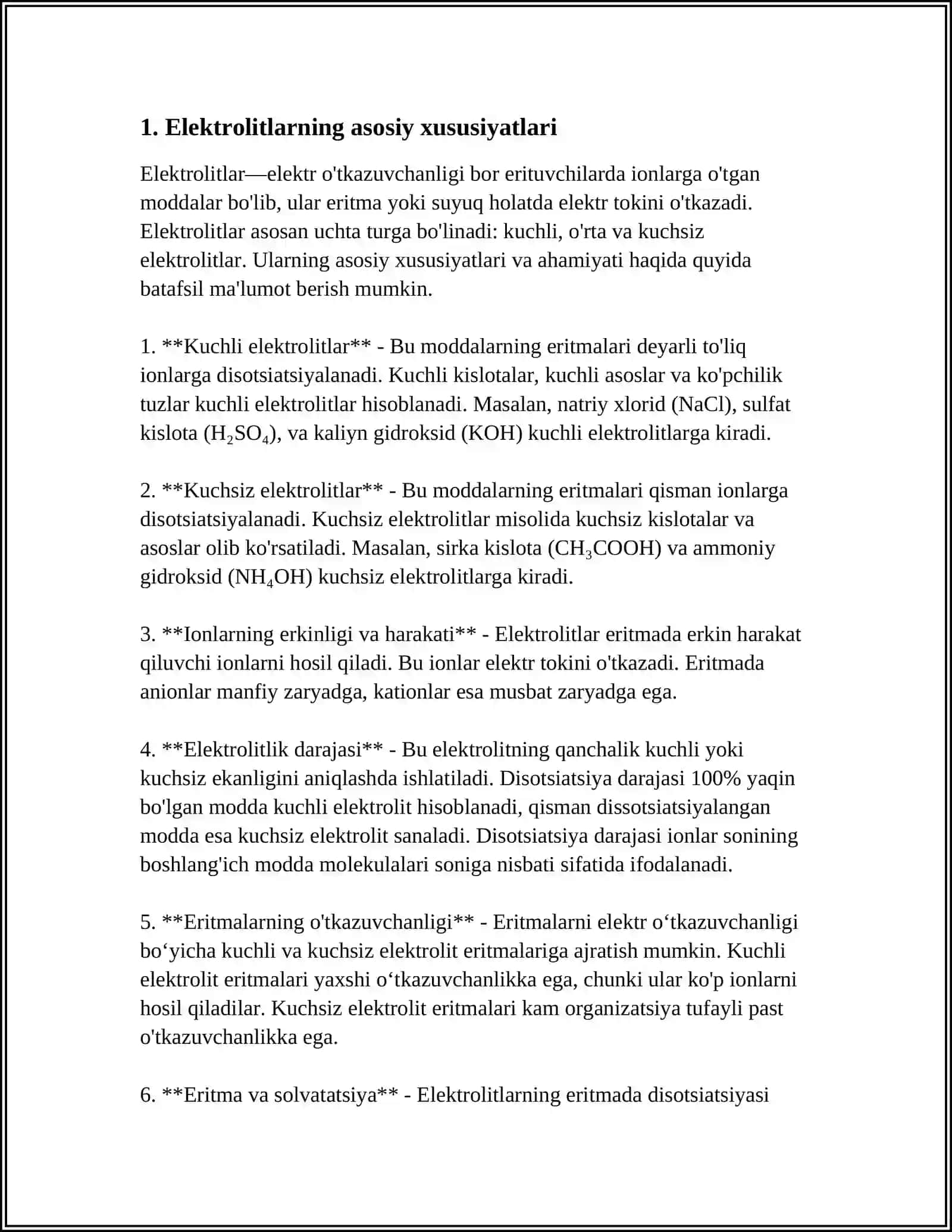 ORGANIZMDAGI BIOLOGIK SUYUQLIKLAR ELEKTROLIT VA NOELEKTROLIT SIFATIDA 3