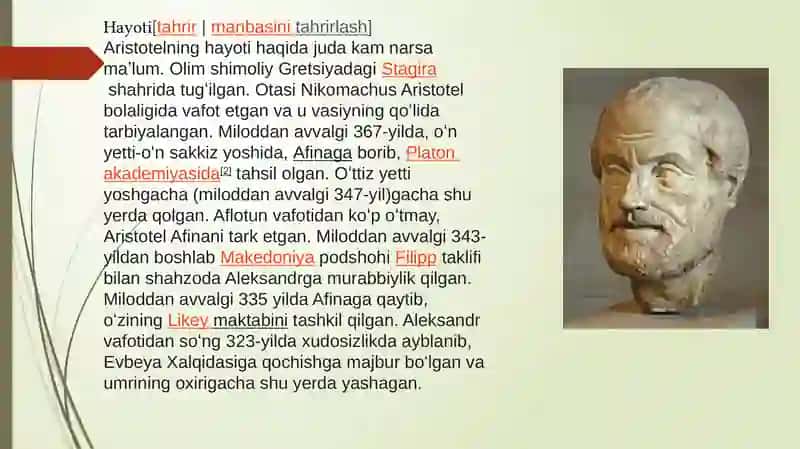 Aristotel,Farobiyva Kantning ontologiyasida kategoriyalar tasnifini qiyosiy taxlil etish va farqlarini aniqlash 3