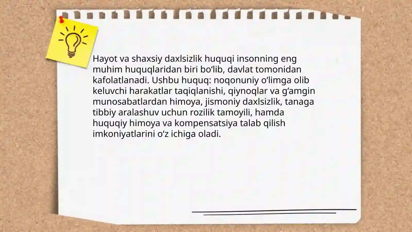 SHAXSIY HUQUQ VA ERKINLIKLAR 3