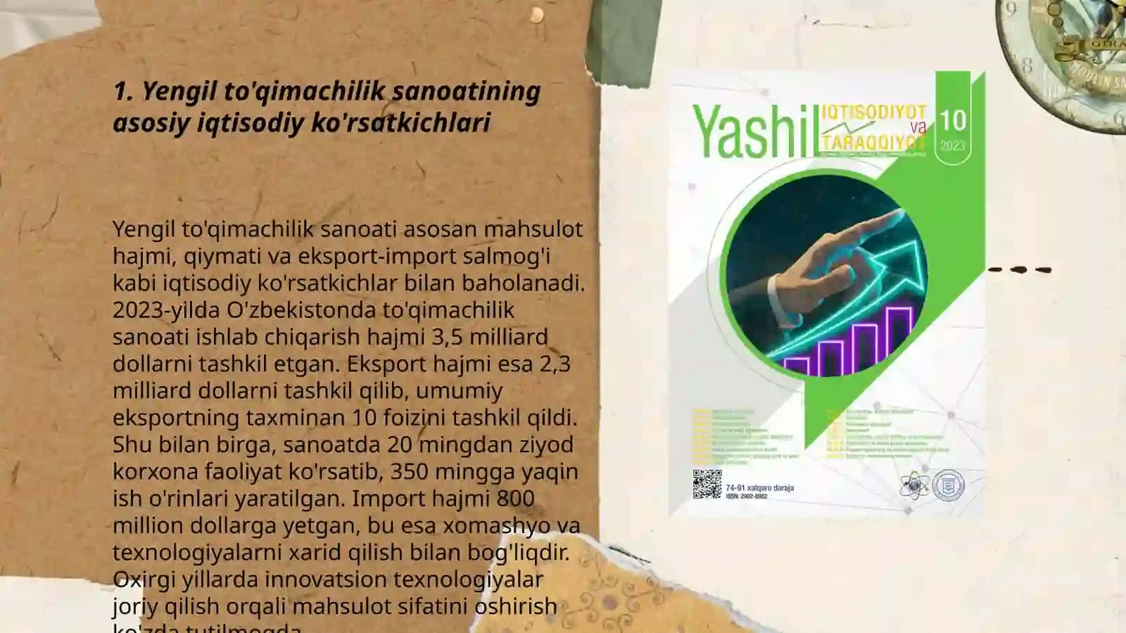 Yengil to'qimachilik sanoatining iqtisodiy tahlili 3