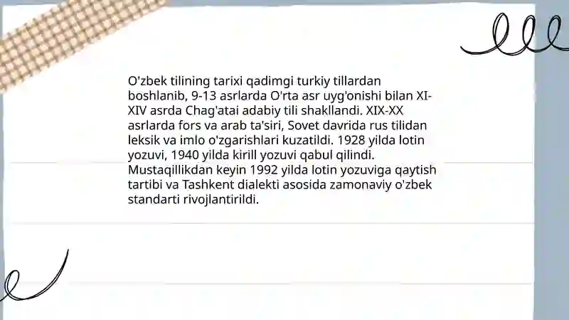 O'zbek tili 3