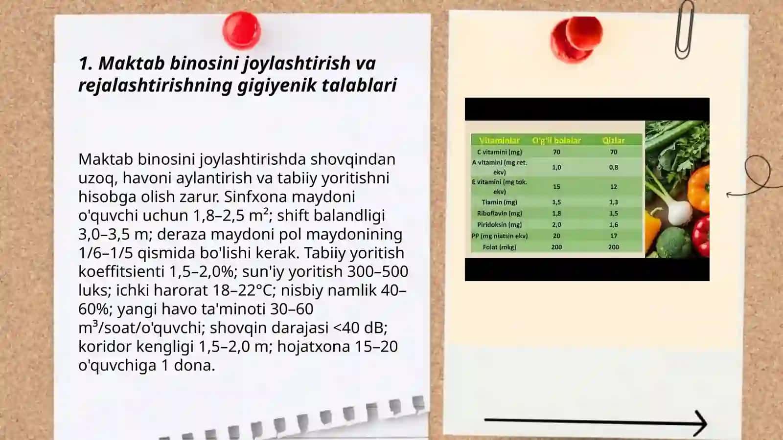 Maktab binosini joylashtirish va rejalashtirishning gigiyenik talablari 3