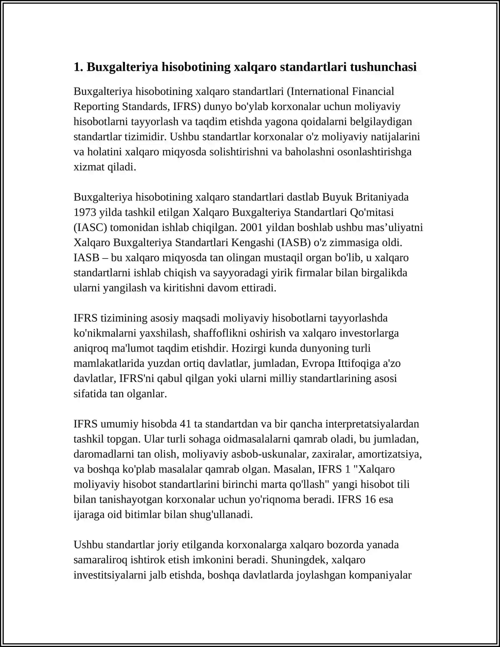 BUXGALTERIYA HISOBINING XALQARO STANDARTI 3
