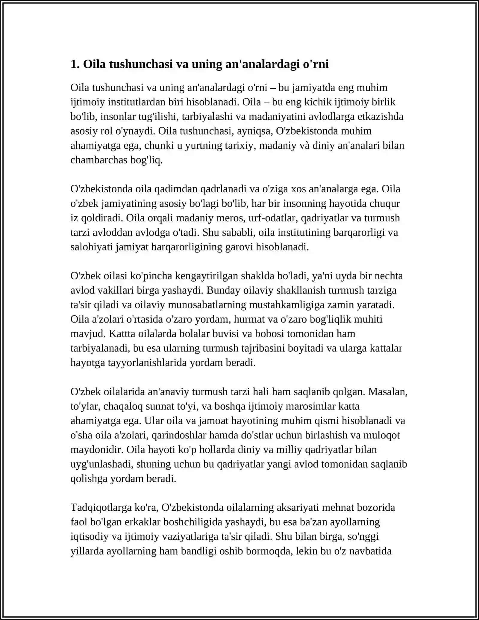 AN'ANAVIY OILA- TURMUSH MAROSIMLARI XALQ MADANIYATINING FENOMENI 3