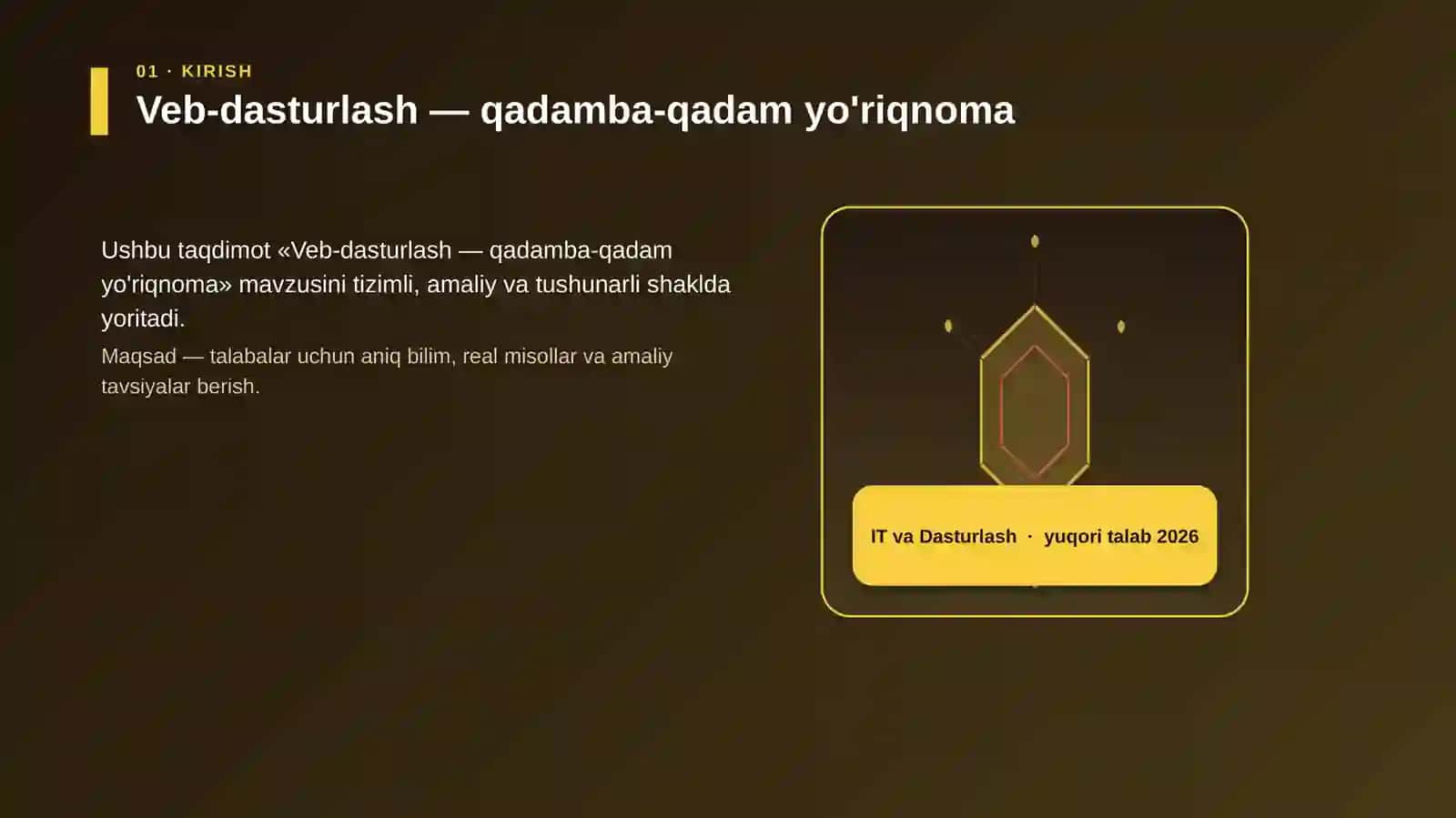 Veb-dasturlash — qadamba-qadam yo'riqnoma 3