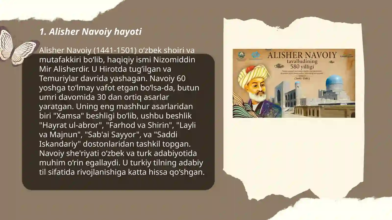 Alisher Navoiy hayoti 3
