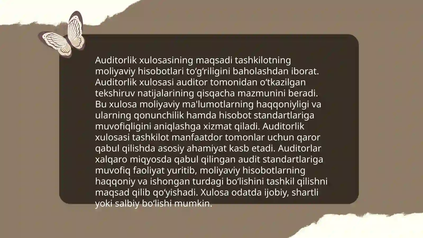 Auditorlik xulosasi 3
