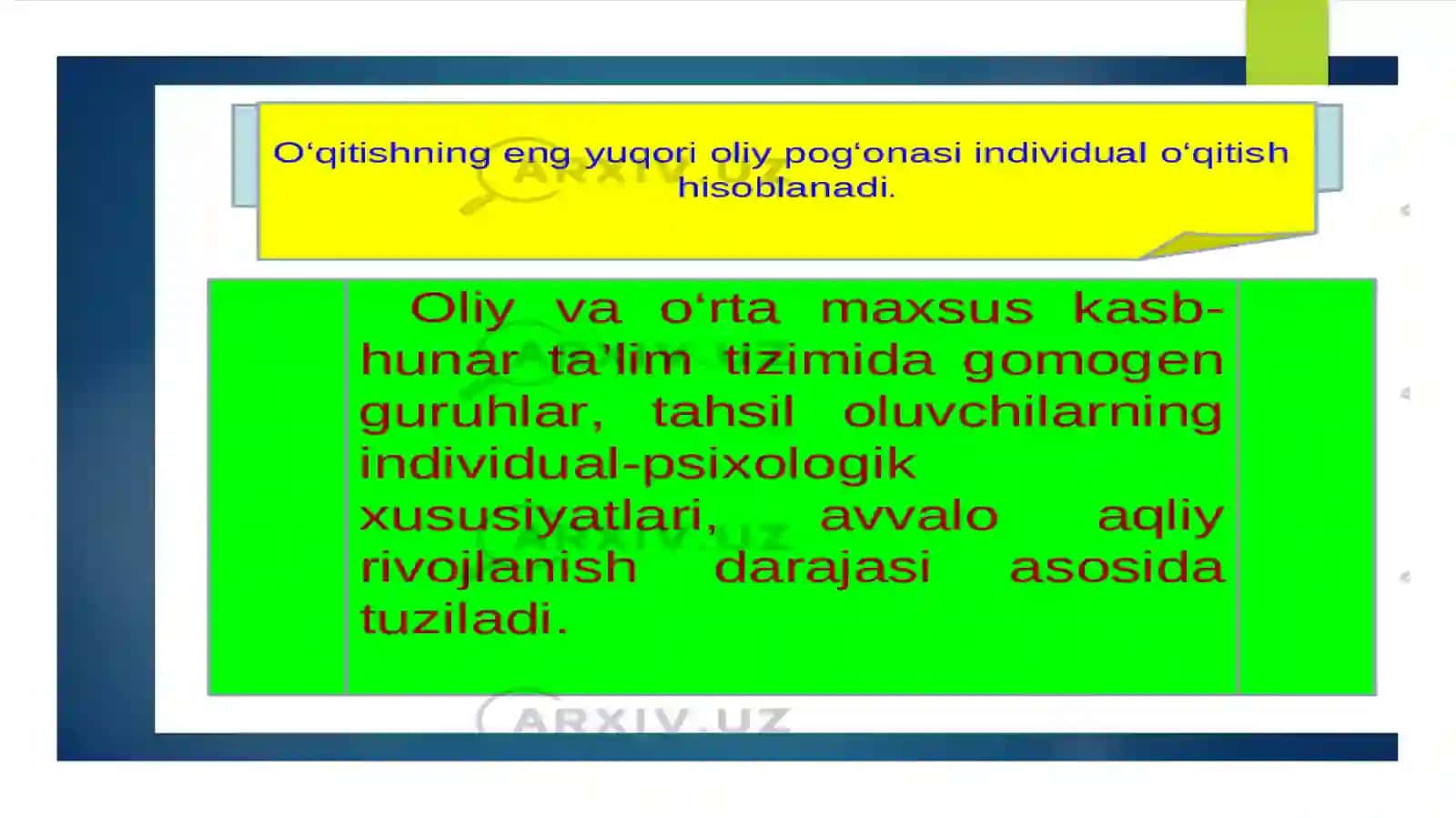 O’quv jarayonlari ini tashkilotishda zamonaviy pedagogik texnologiyalar 3