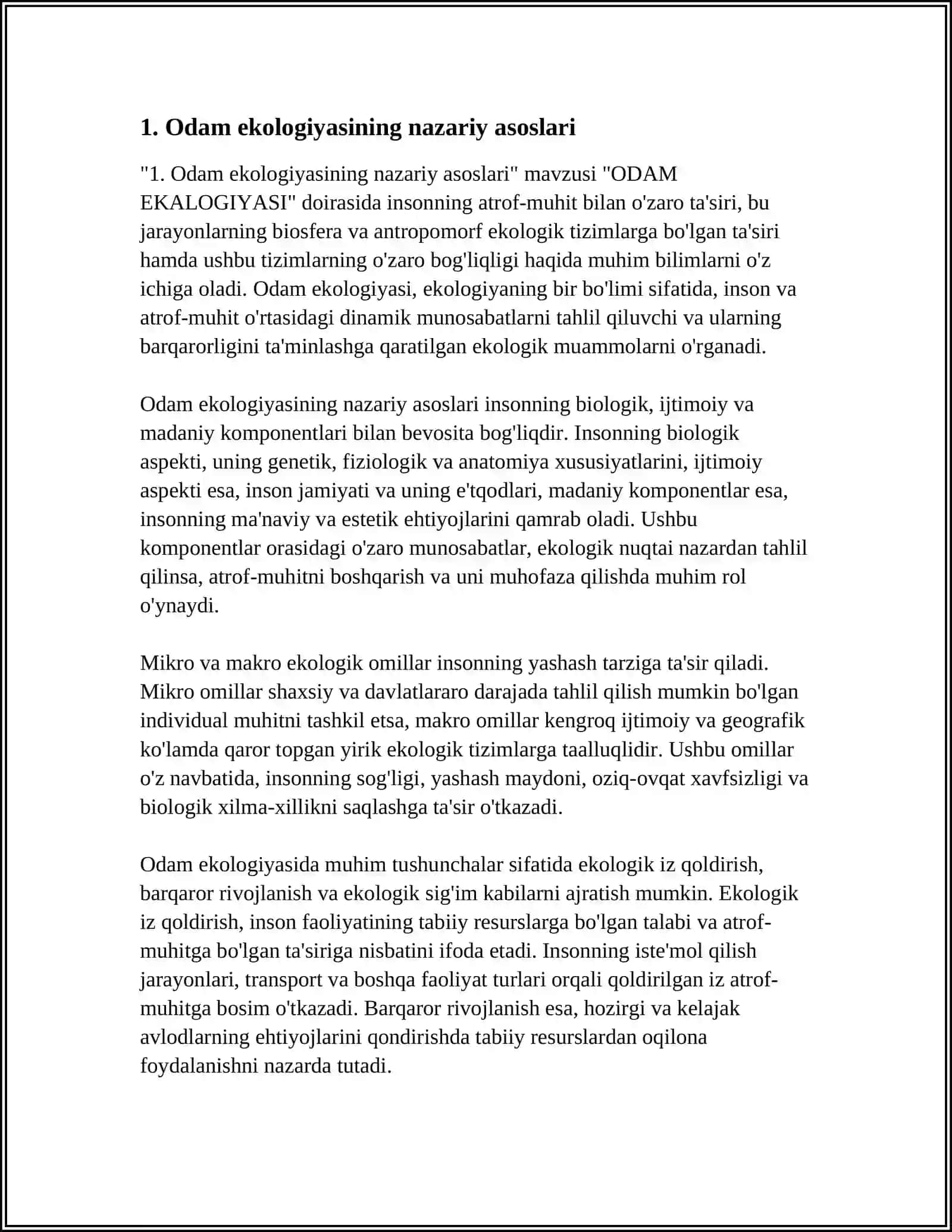Odam Ekologiyasi 3