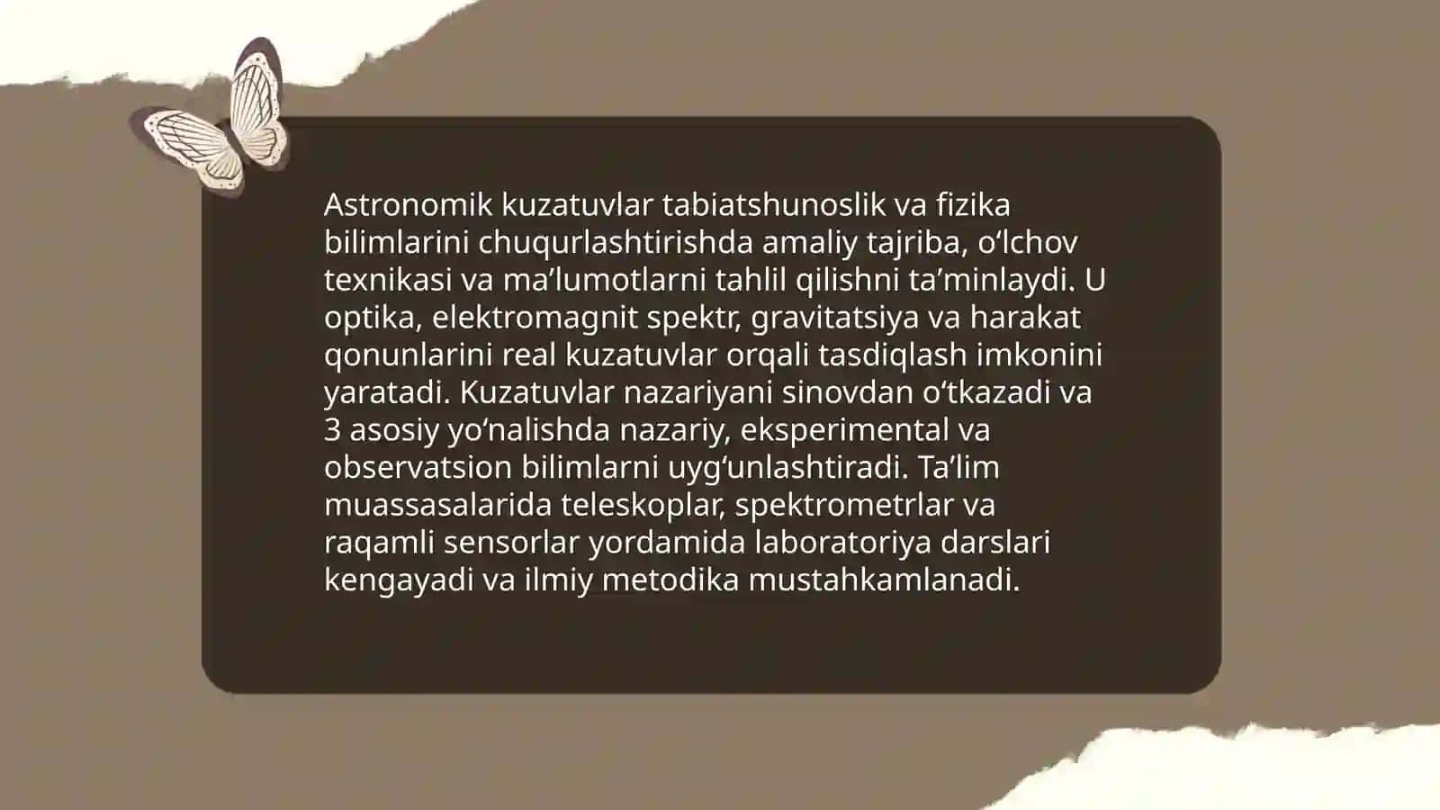 Astronomik kuzatuvlar va ularning ahamiyati 3