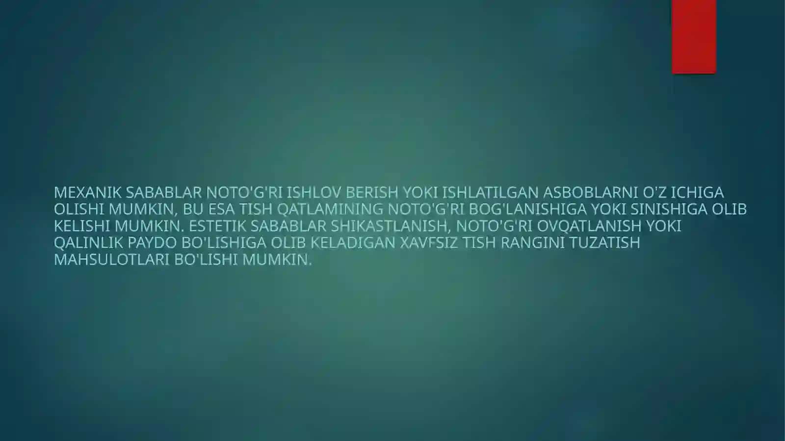 Tishlarni nokaries kasalliklarida charxlashning biologik 3