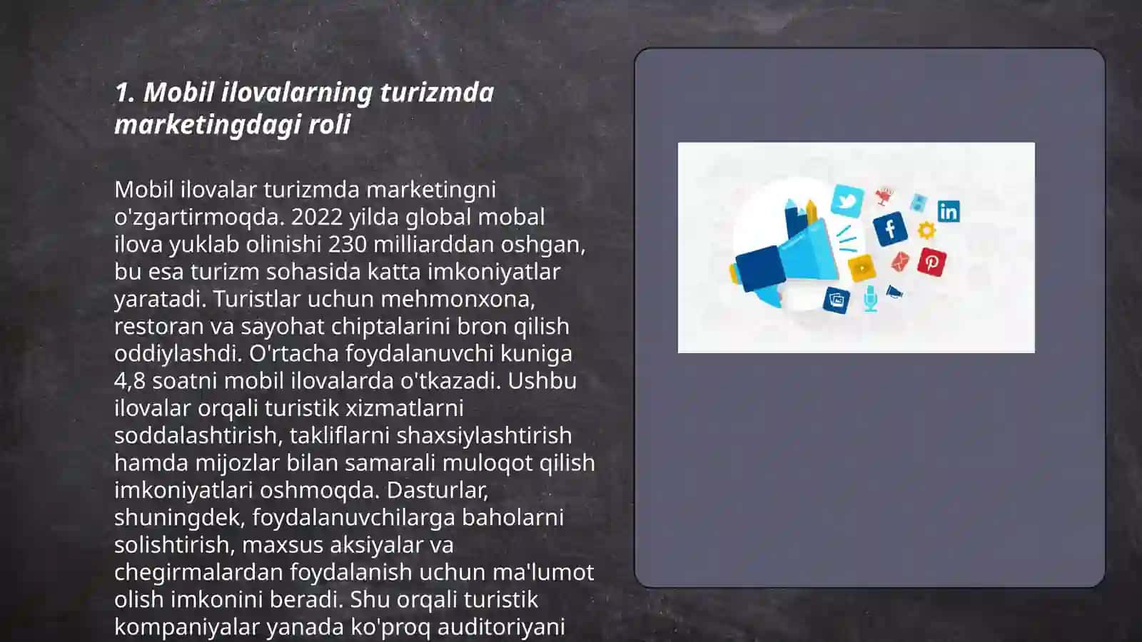 Turizmda mobil va social median marketingdan foydalanish 3