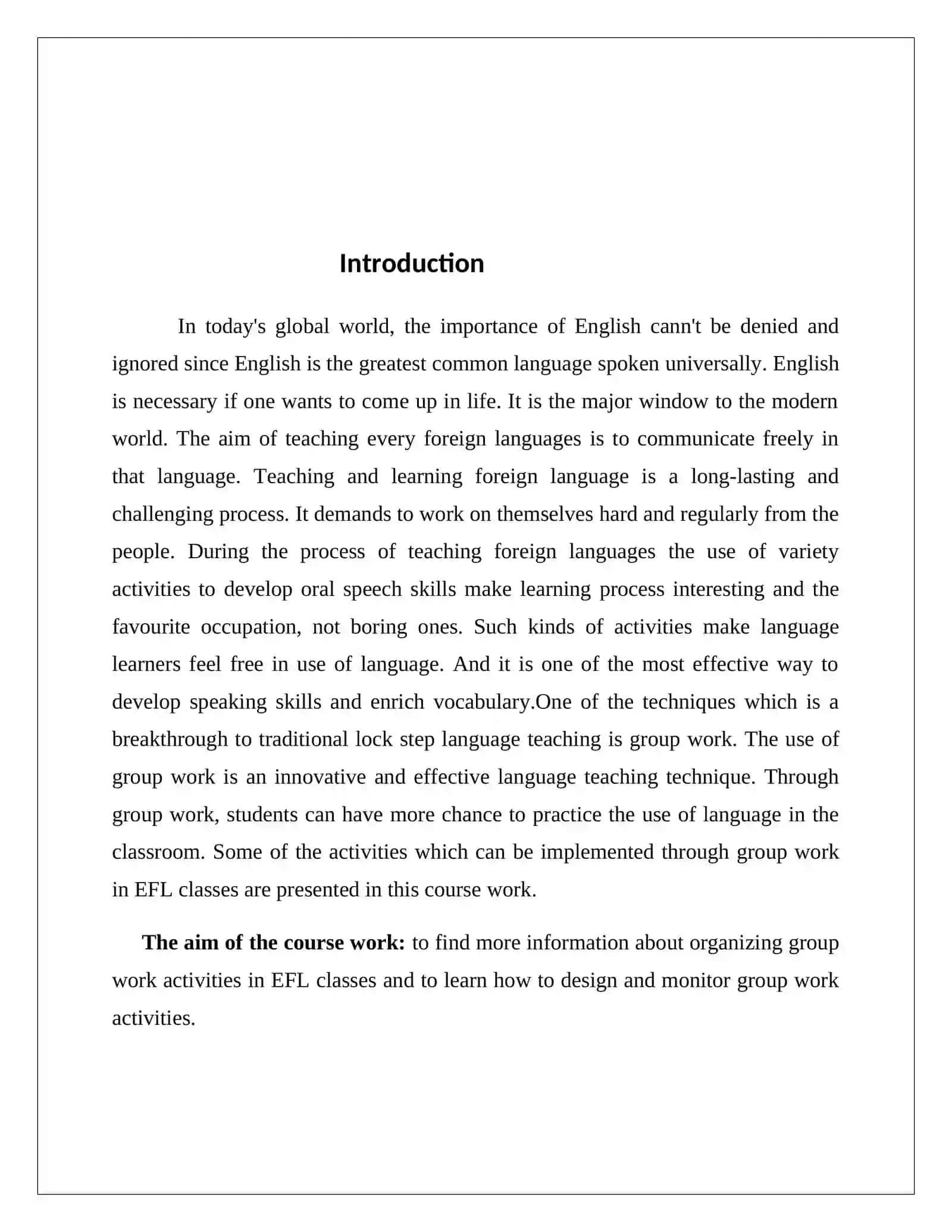 ORGANIZING GROUP WORK ACTIVITIES IN EFL CLASSES 3