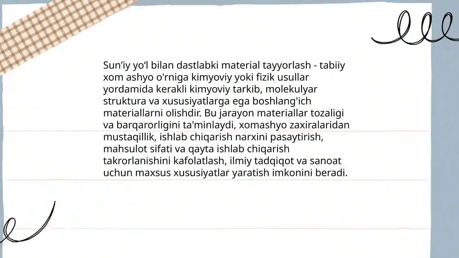 Sunʼiy yoʻl bilan dastlabki material tayyorlash 3