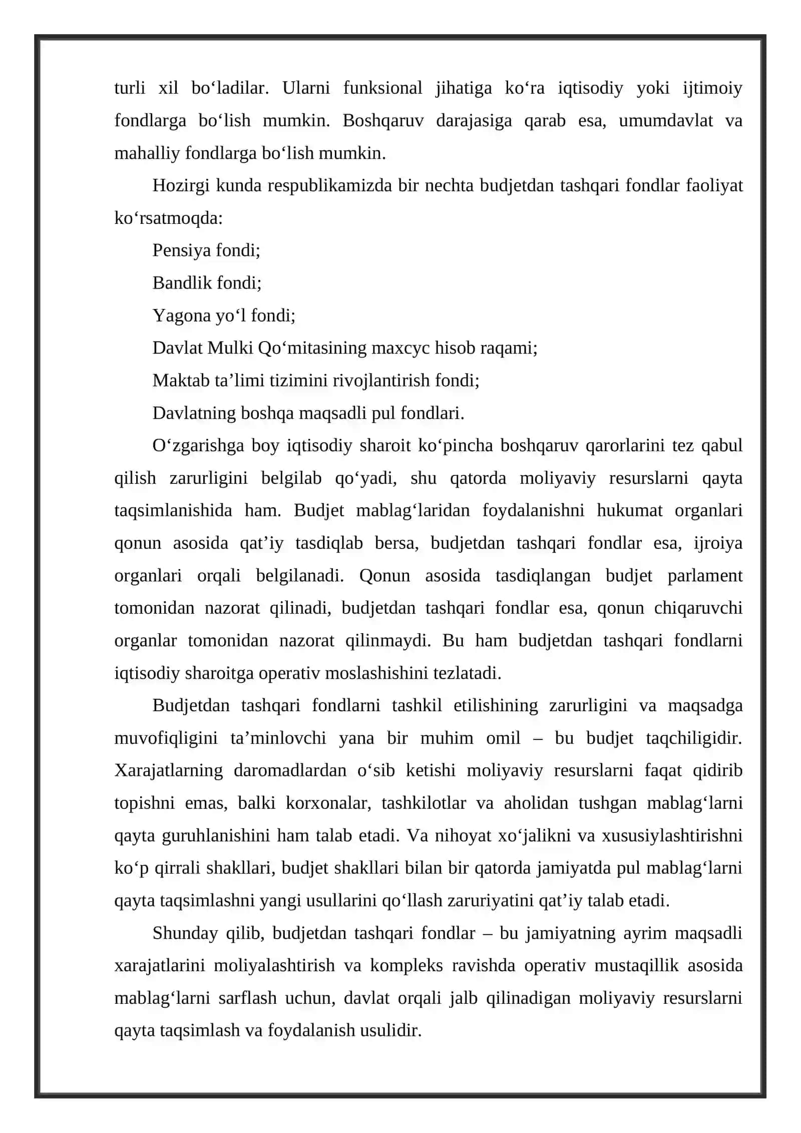 Davlatning budjetdan tashqari maqsadli pul fondlari 3