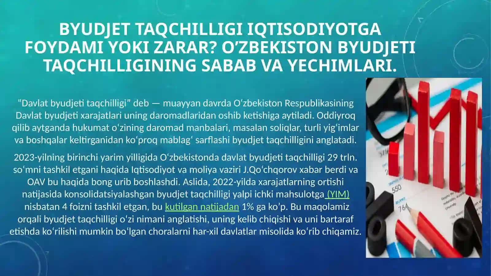 Makroiqtisodiyot fanidan tayyorlangan taqdimot 3