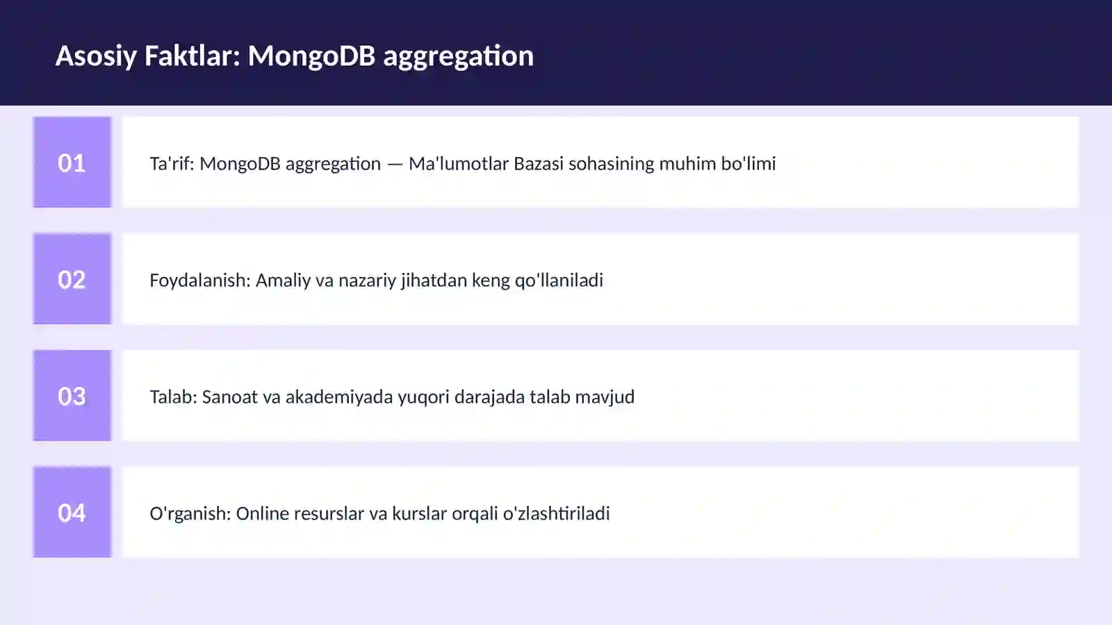 MongoDB aggregation 3
