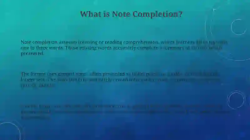 Note Completion 3